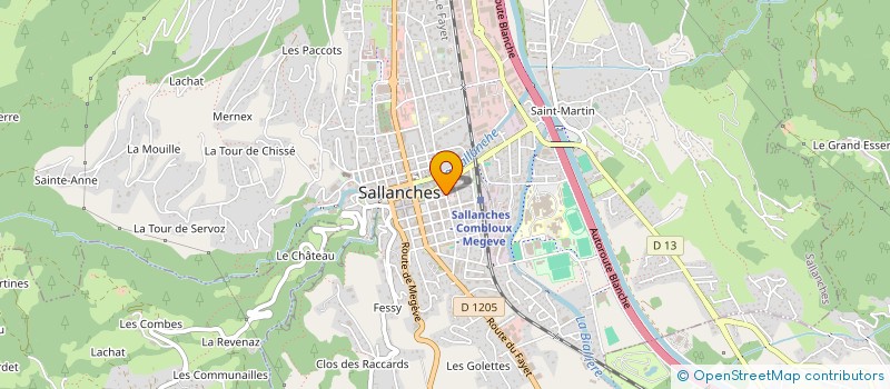 localisation de l'entreprise EURL ARCAD-STUDIO à SALLANCHES