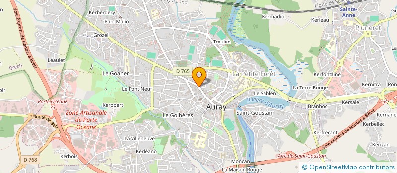 localisation de l'entreprise EURL ARCADIA à AURAY