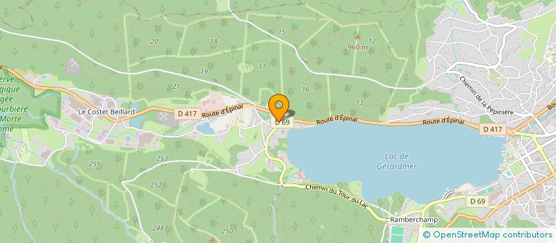 localisation de l'entreprise EURL ARCANE ARCHITECTURE  GERARDMER