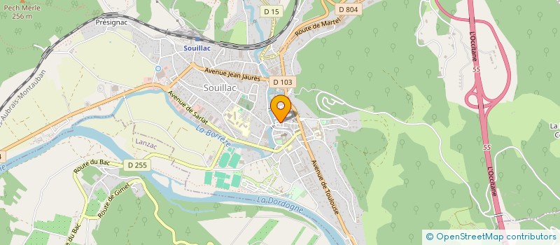 localisation de l'entreprise EURL ARCHIBALD  SOUILLAC