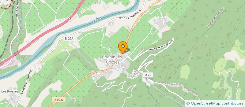 localisation de l'entreprise EURL ARGOUD MICHEL PISCINE  COGNIN-LES-GORGES