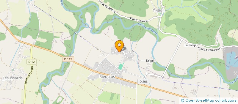 localisation de l'entreprise EURL ARIEGE PALETTES ENVIRONNEMENT à RIEUCROS