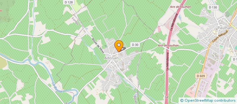 localisation de l'entreprise EURL ARNAL  ADISSAN