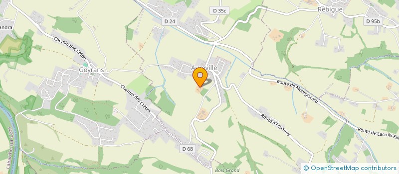 localisation de l'entreprise EURL ARNAUD  AUREVILLE