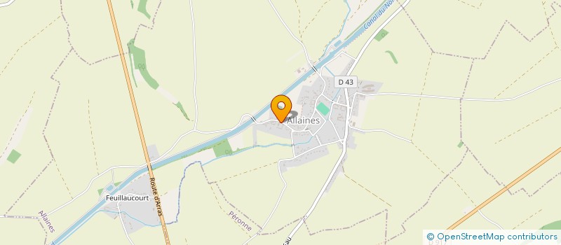 localisation de l'entreprise EURL ARNAUD CARPENTIER à ALLAINES