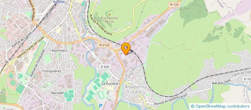 localisation de l'entreprise EURL ARNAUD HANDI ACCESS à AURILLAC