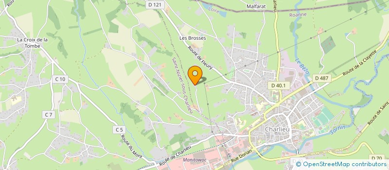 localisation de l'entreprise EURL ARNAUD MEILLIER à CHARLIEU