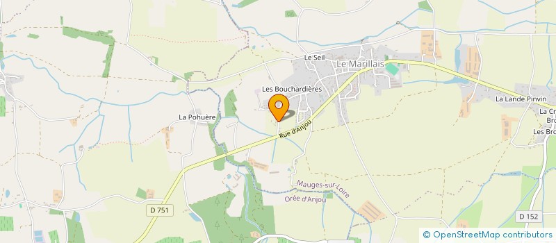 localisation de l'entreprise EURL ARNAUD PASQUIER à MAUGES-SUR-LOIRE