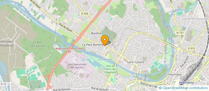 localisation de l'entreprise EURL ART'ALIA à SAINT-YRIEIX-SUR-CHARENTE