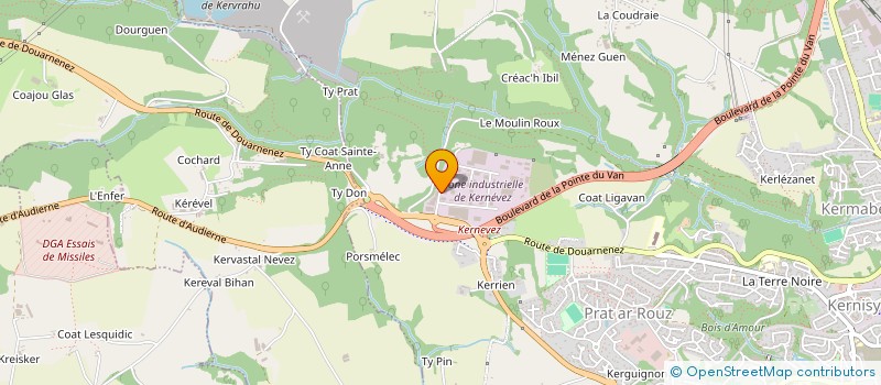localisation de l'entreprise EURL ART METAL CONCEPT à QUIMPER