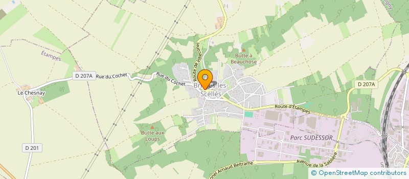 localisation de l'entreprise EURL ASCP à BRIERES-LES-SCELLES