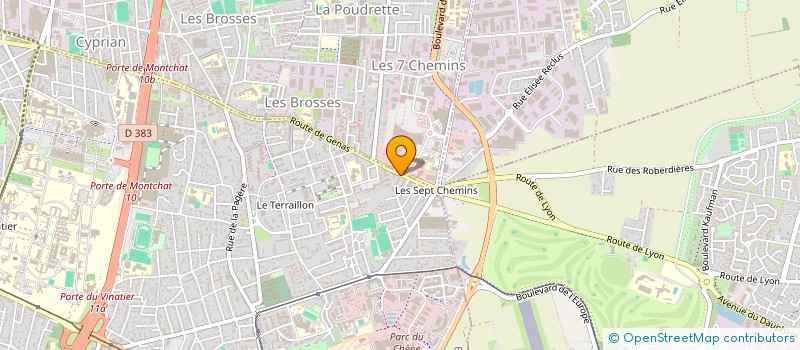 localisation de l'entreprise EURL ASIA SERVICE SECURITE à BRON