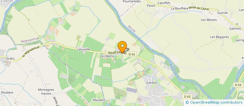 localisation de l'entreprise EURL ATELIER L'OLIERE MENUISERIE à NEGREPELISSE
