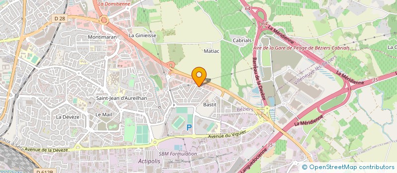 localisation de l'entreprise EURL ATHENA à BEZIERS