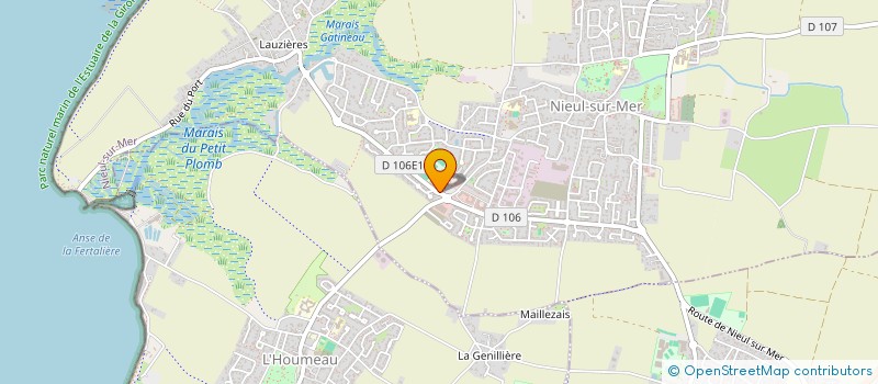 localisation de l'entreprise EURL ATLANTICOPTIC  NIEUL-SUR-MER