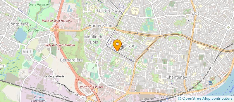 localisation de l'entreprise EURL ATLANTIQUE PLOMBERIE 44 à NANTES