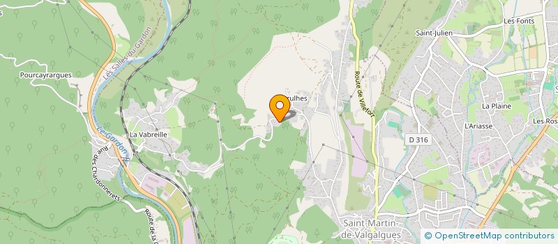 localisation de l'entreprise EURL ATOUFERS  SAINT-MARTIN-DE-VALGALGUES