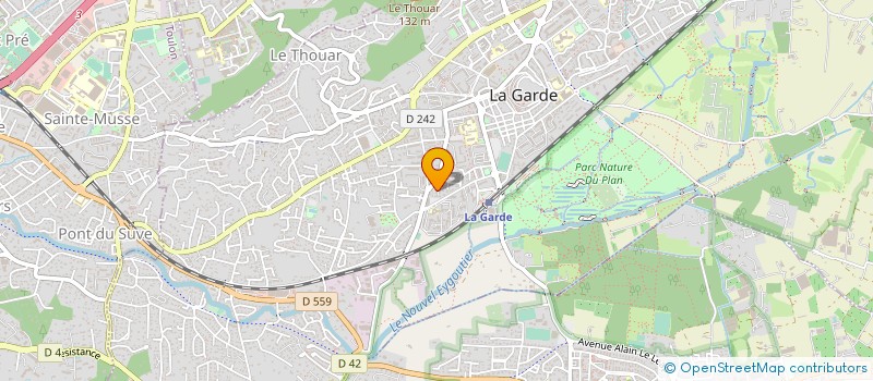 localisation de l'entreprise EURL ATOUT ELEC à LA GARDE