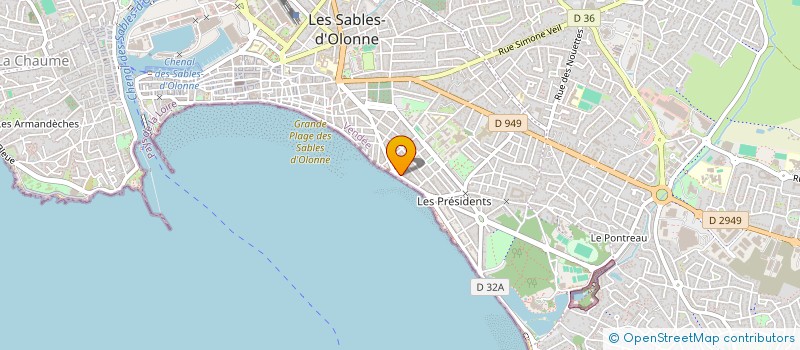 localisation de l'entreprise EURL ATOUT-WEB  LES SABLES D'OLONNE