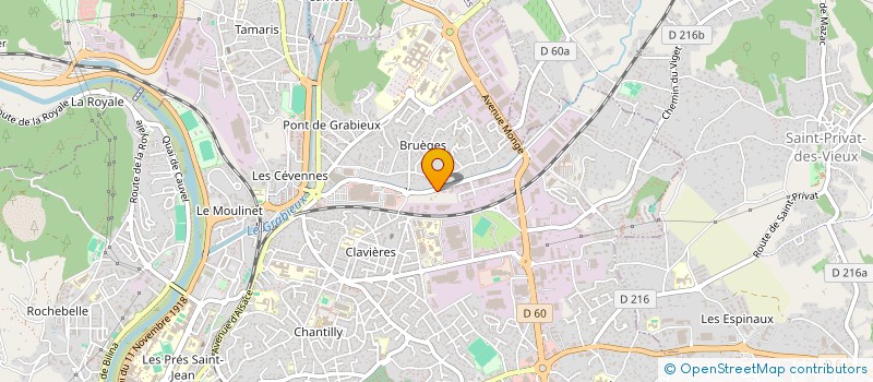 localisation de l'entreprise EURL ATYS  ALES