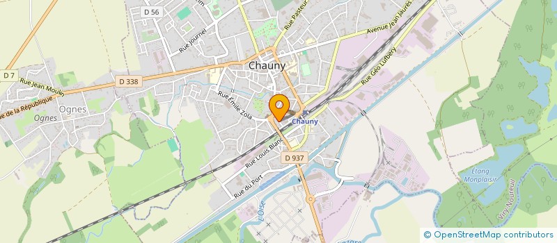 localisation de l'entreprise EURL AU B0IS DE LUNE à CHAUNY