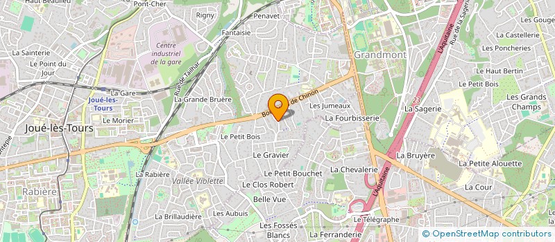 localisation de l'entreprise EURL AU BON FEU à JOUE-LES-TOURS