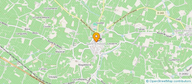 localisation de l'entreprise EURL AU FESTIN  SAINT-EMILION