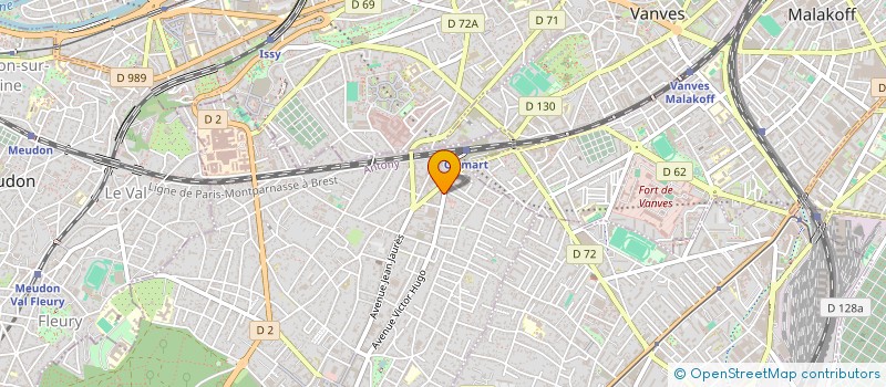 localisation de l'entreprise EURL AU GRAND LARGE à CLAMART