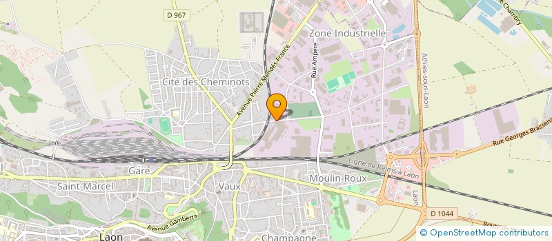 localisation de l'entreprise EURL AU P'TIT TROC à LAON