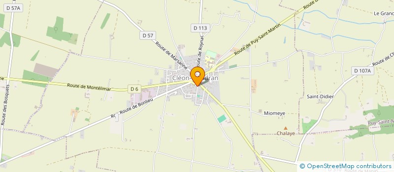 localisation de l'entreprise EURL AU PANIER GERVAISIEN  CLEON D'ANDRAN