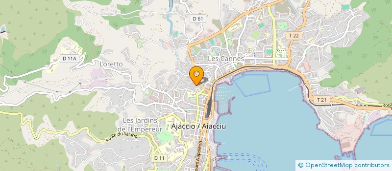 localisation de l'entreprise EURL AU PETIT BAZAR à AJACCIO