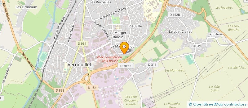 localisation de l'entreprise EURL AU PETIT CREUX à DREUX
