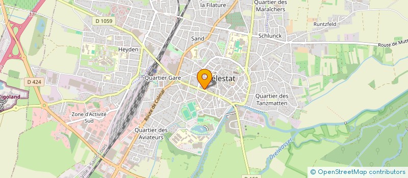 localisation de l'entreprise EURL AU RELAIS D'ALSACE  SELESTAT