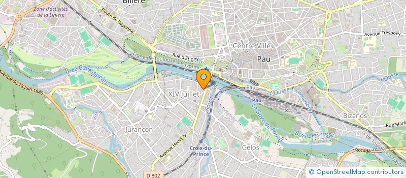 localisation de l'entreprise EURL AU SALON à PAU