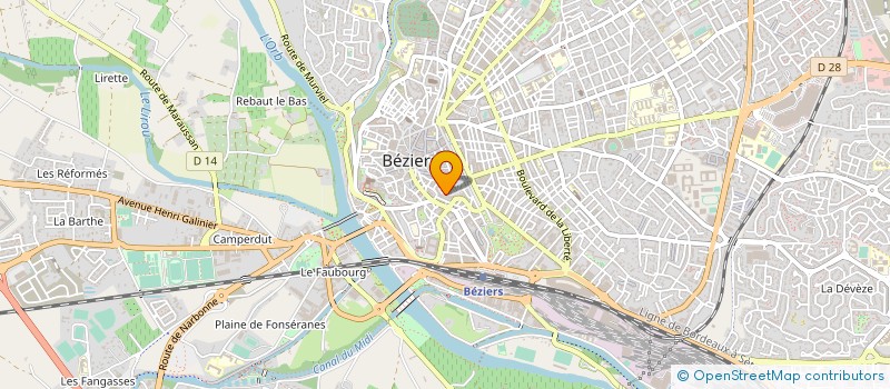 localisation de l'entreprise EURL AU SOLEIL à BEZIERS