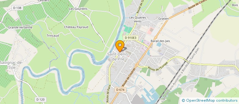 localisation de l'entreprise EURL AU X DOIGTS DE FEE  SAINT-DENIS-DE-PILE