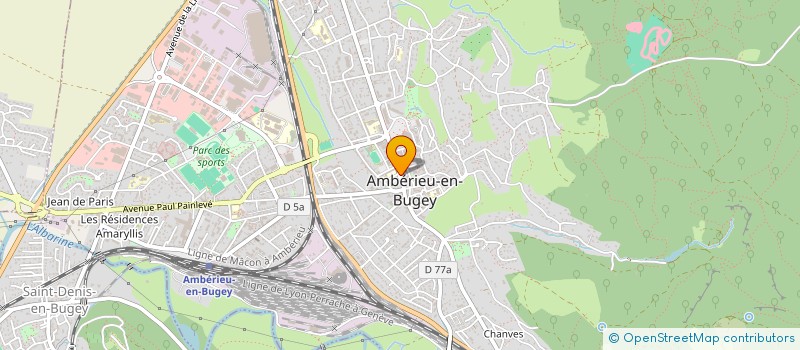 localisation de l'entreprise EURL AUA BESSON OLIVIER à AMBERIEU-EN-BUGEY