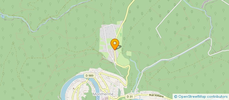 localisation de l'entreprise EURL AUBERGE DE LA ROCHE A 7 HEURES  MONTHERME