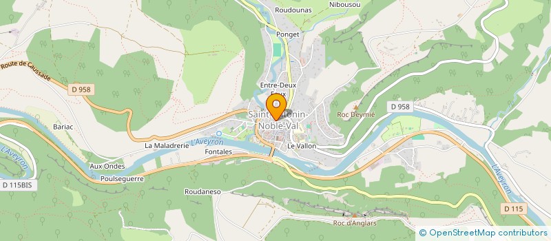 localisation de l'entreprise EURL AUBERGE DES CAPUCINS à SAINT-ANTONIN-NOBLE-VAL