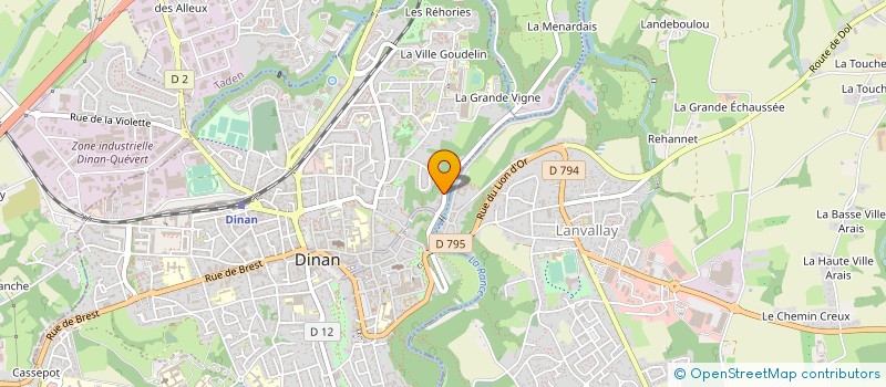 localisation de l'entreprise EURL AUBERGE DES TERRES NEUVAS à DINAN