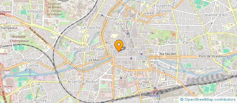 localisation de l'entreprise EURL AUBERGE DU CHAPITRE  RENNES