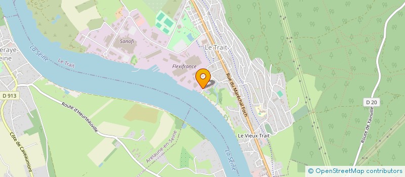 localisation de l'entreprise EURL AUBIN à LE TRAIT