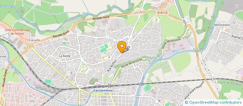 localisation de l'entreprise EURL AUDE EXPERTISE IMMOBILIERE à CARCASSONNE