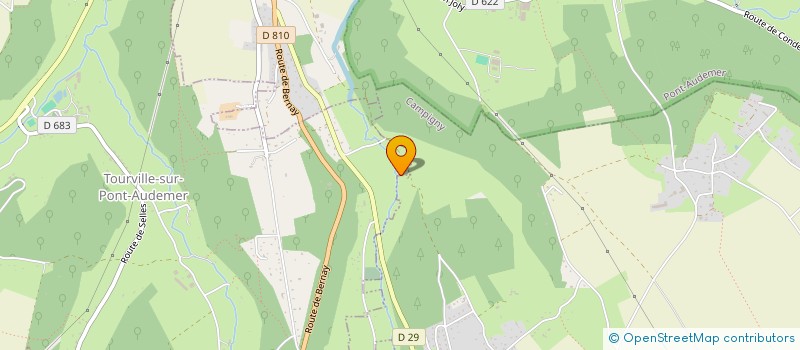 localisation de l'entreprise EURL AUDELIN  TOURVILLE-SUR-PONT-AUDEMER