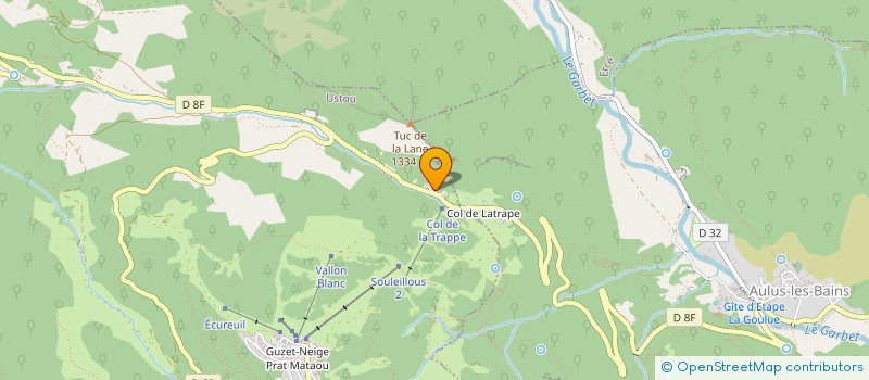 localisation de l'entreprise EURL AUDIBERT à AULUS-LES-BAINS