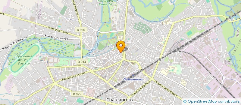 localisation de l'entreprise EURL AUDITION INDRE à CHATEAUROUX