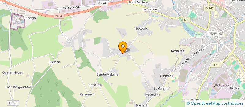 localisation de l'entreprise EURL AUDO PLATRERIE à PLUMELIN