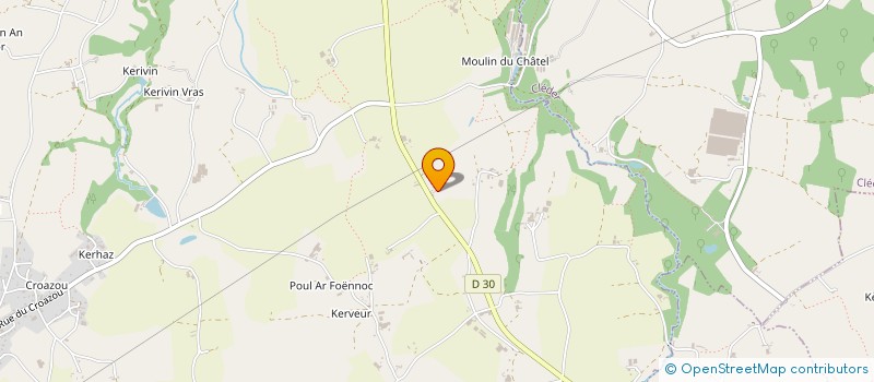 localisation de l'entreprise EURL  AUFFRET CLAUDE à PLOUNEVEZ-LOCHRIST