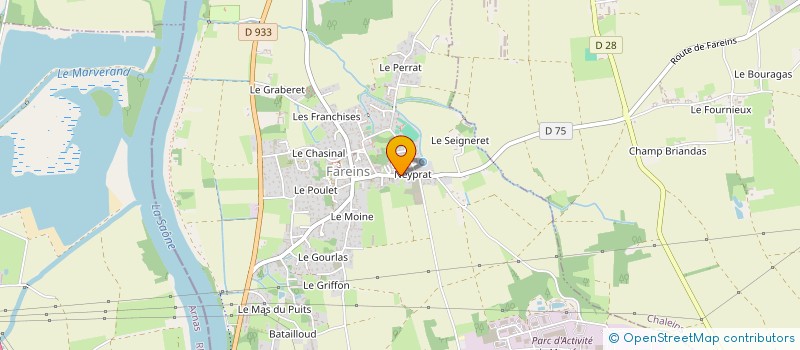 localisation de l'entreprise EURL AURELIEN MOULYS à FAREINS