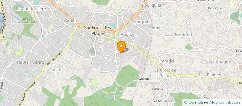 localisation de l'entreprise EURL AUTO-CAMION CONVOYAGE PIERRE LEVENEUR  SIX-FOURS-LES-PLAGES